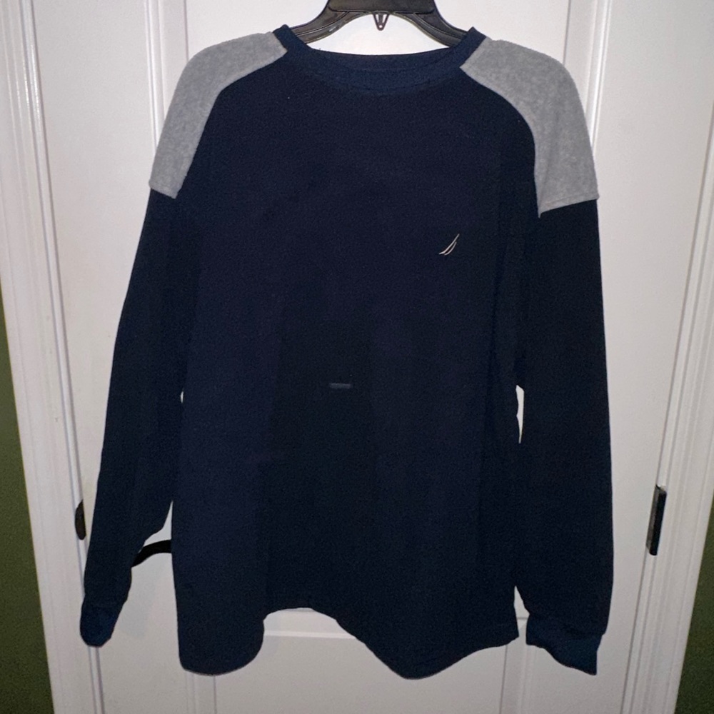 Navy blue mans shirt